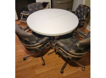 Vintage 1980's Kitchen Table And Chairs.