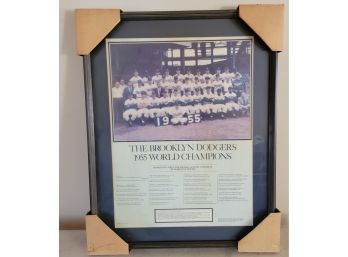 Dodgers - 1955 World Champions Poster.  Designed By Ruben Pfeffer