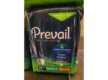 Prevail Daily Underwear Size Youth Small 20' - 34'.  NEW PRODUCT.  Total Of 6 Packages.