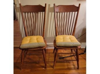 Virginia House Solid Wood Windsor Chairs - 2 Chairs - Pair # 2