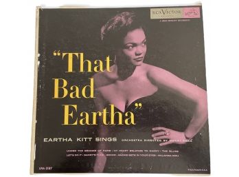 Eartha Kitt 'That Bad Eartha'  10' Record