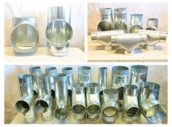 Assorted Sheet Metal Duct Tees