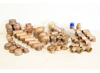 Assorted Bronze Fittings And Valves