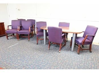 Small Conference Table And Eight Chairs