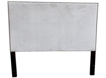 West Elm Upholstered Full Size Headboard With Nail Head Studs