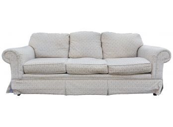 Broyhill Three Cushion Upholstered Sofa