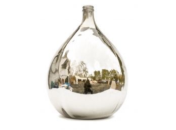Ambrosio Mercury Glass Bulbous Form Vase