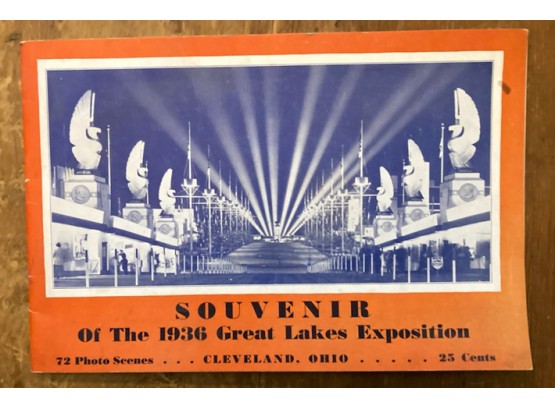 Souvenir Book '1936 Great Lakes Exposition', 72 Photo Scenes