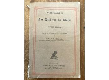 1885 German Book 'dAS LIED VON DER GLOCKE'