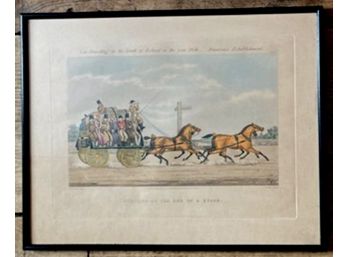 Framed Print, 'ARRIVING AT THE END OF A STAGE', IRELAND