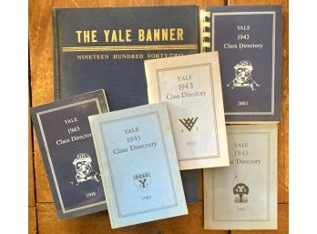 1943 YALE YEAR BOOK  5 Various Years Of Class Directories