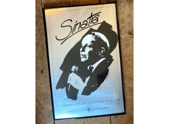 Framed Poster 'SINATRA' Live In Hartford, 1981