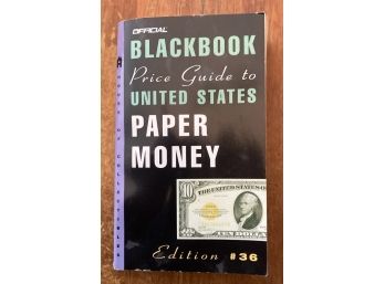 Reference Book 'BLACKBOOK Price Guide To U.S. PAPER MONEY!