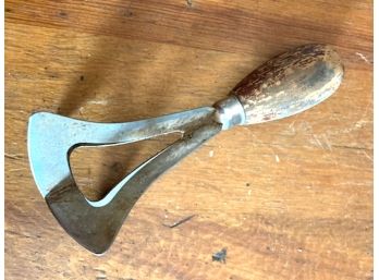SIGNED BELL SHAPE FOOD CHOPPER With Wood Handle