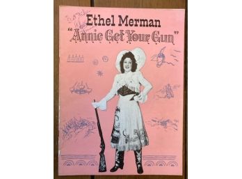 'Ethel Merman' Autograph On ANNIE GET YOUR GUN PROGRAM
