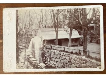 Cabinet Card 'The Old Grist Mill Near New London, Conn.'