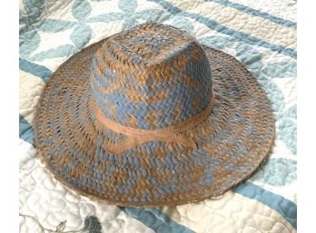 Great 'Country Girl' Straw Hat In Blue