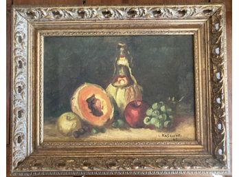 SIGNED Oil On Canvas, Still Life, Great Frame!