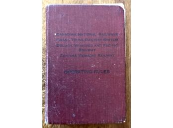 1929 Railway Operating Rules Book