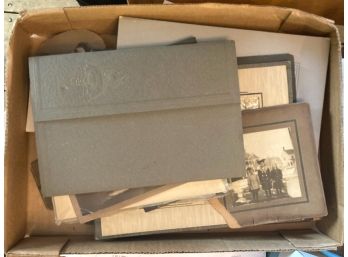 A BOX OF OLD PHOTOGRAPHS
