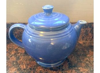 Beautiful Blue Glaze Pottery Tea Pot Marked 'USA'