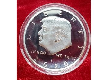 2020 Silver Tone Donald Trump Commemorative Coin