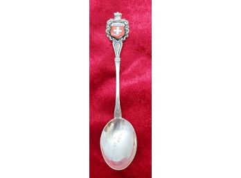 Vintage 4' 800 Silver Enameled Collector Spoon ~ 'B & B' ~ 'Schweiz' ~ Swiss