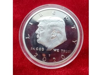 2020 Silver Tone Donald Trump Commemorative Coin