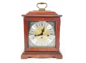 Howard Miller Graham Bracket Key Wound Mantel Clock 2 Jewel 340-020 Triple Chime - With Key
