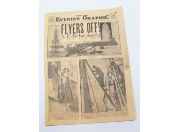 New York Evening Graphic Newspaper's Final Edition Wednesday September 12, 1928