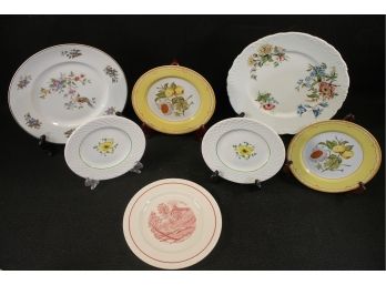Vintage Mixed Lot Of Limoges & Wedgewood China Plates
