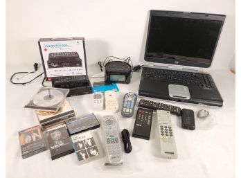 Electronics Pot Luck - Ihome Bluetooth Clock Radio, HP Pavilion ZV6000, Remote Controls & More