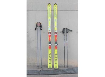 Newer Pair Of Rossignol Skies And Two Pairs Of Poles