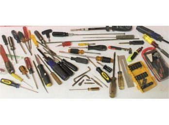 Mixed Lot Of Screwdrivers, Chisel And Miscellaneous Hand Tools