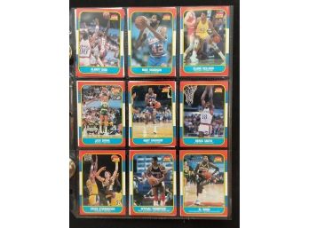 1986 Fleer Singles Lot Vintage Basketball Collectible Card