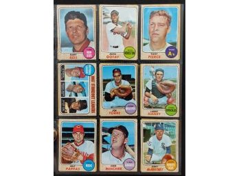 1968 Topps Singles Lot Vintage Baseball Collectible Card