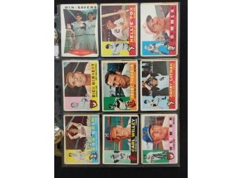 1960 Topps Singles Lot Vintage Baseball Collectible Card