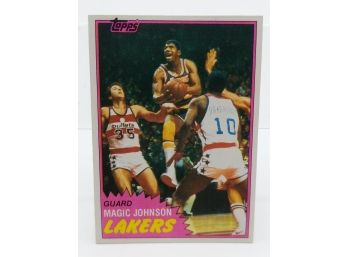 1981 Magic Johnson Vintage Basketball Collectible Card