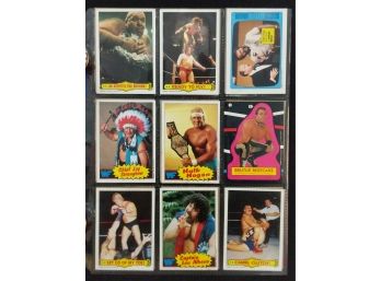 Topps Wrestling Lot Vintage Collectible Cards