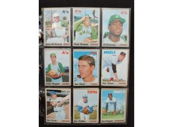 1970 Topps Singles Lot Vintage Baseball Collectible Card