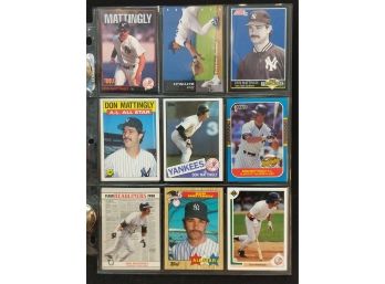 Yankees Don Mattingly Vintage Baseball Collectible Card