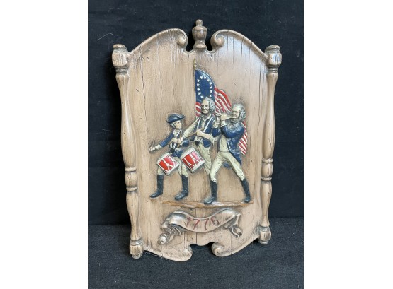 Vintage Revolutionary War Theme Patriotic Fife And Drum Wall Panel