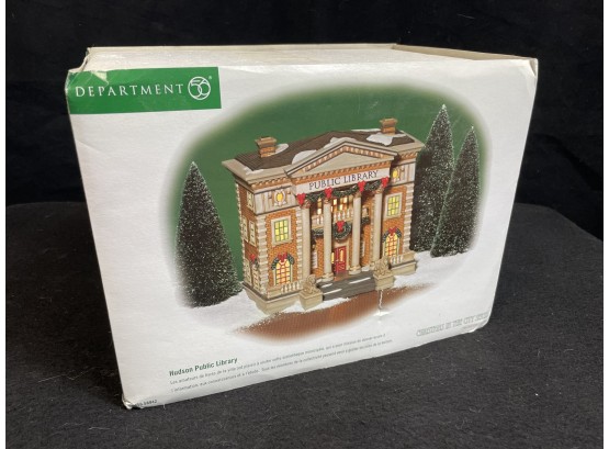 Department 56 Hudson Public Library Building - Never Opened