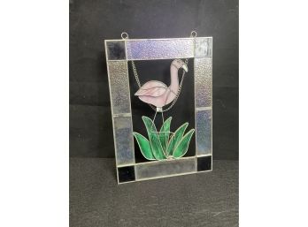 Cute Stained Glass Flamingo