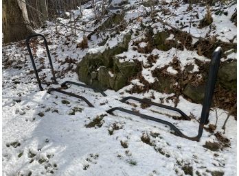 8' Long Outdoor Log Storage Rack