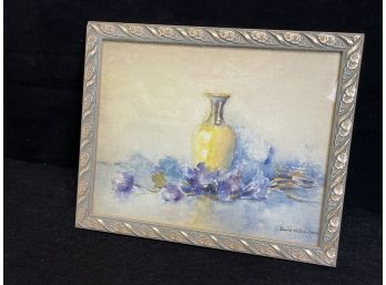 Beautiful Watercolor In Frame - Artist Signed
