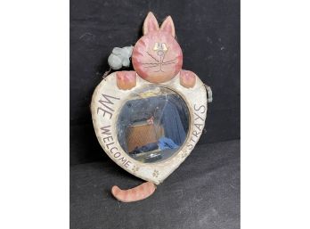 Cute Cat Mirror With Mice