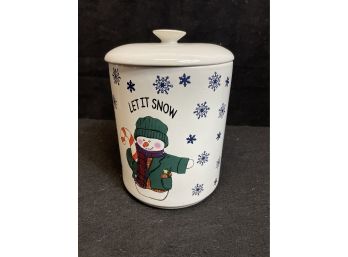 Winter Theme Cookie Jar