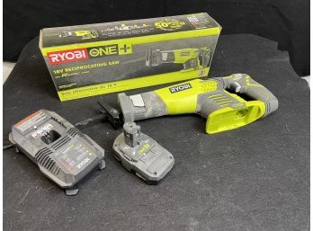 Ryobi 18v Lithium Reciprocating Saw With Battery And Charger