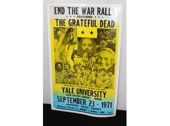 Yale University Grateful Dead War Rally Card Stock Poster